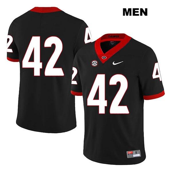 Georgia Bulldogs Men's Jake Skole #42 NCAA No Name Legend Authentic Black Nike Stitched College Football Jersey ZZG8256NR